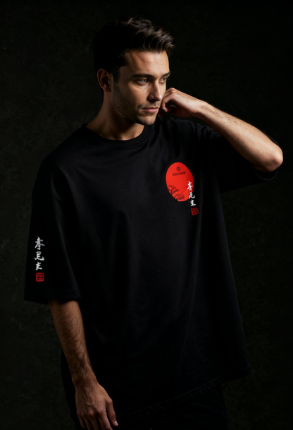 Samurai 01 c2d0001 - Mens Oversized tshirt with samurai themed print