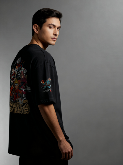 Naruto 01 c2d0002 - Mens Oversized tshirt with anime themed print