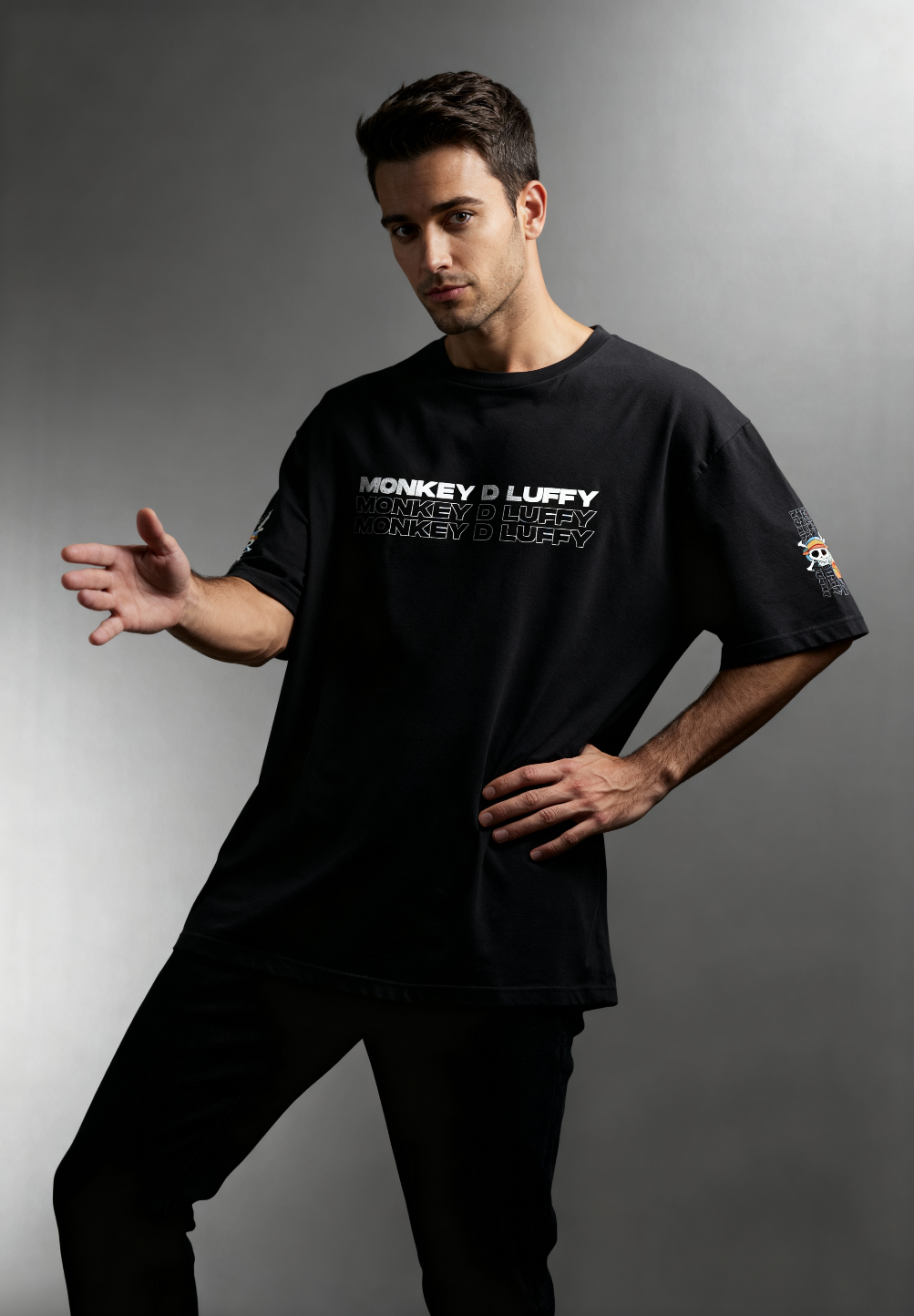 onepeace 01 c2d0005 Mens Oversized tshirt with anime themed print