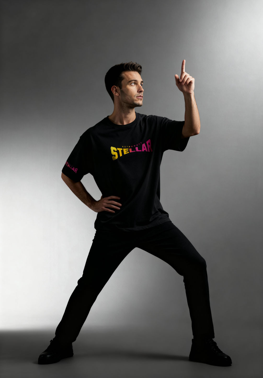 Stellar space 01 c2d0006 Mens Oversized tshirt with space themed print