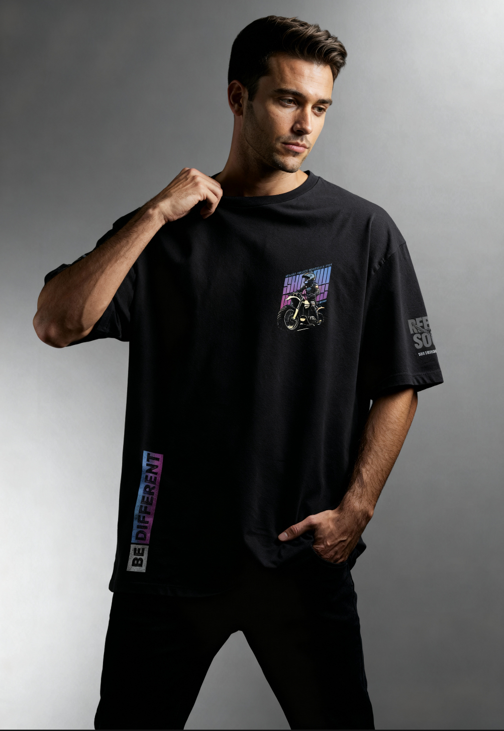 Biker Edition 01 c2d0009 mens oversized shirt