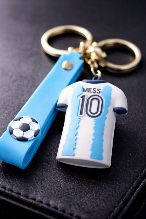 Football Jersey #10 Rubber Keychain – Premium Sports Collectible