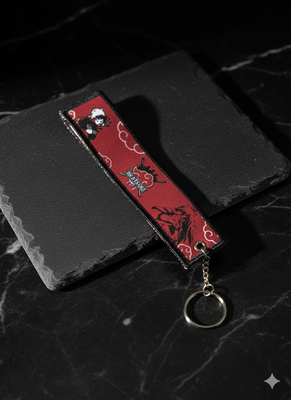 🔥 Premium Woven Label Keychain – Anime & Gaming Edition