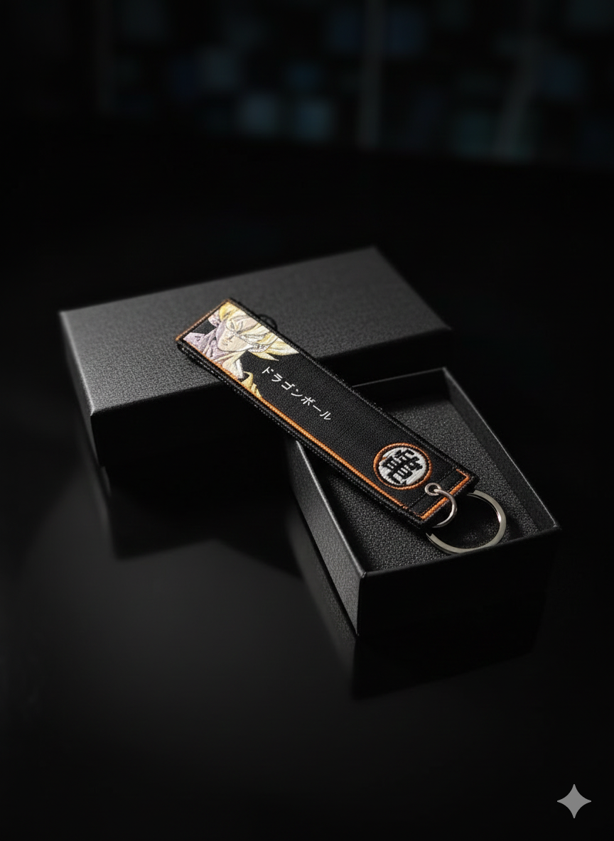 🔥 Premium Woven Label Keychain – Anime Edition (Collector’s Style)