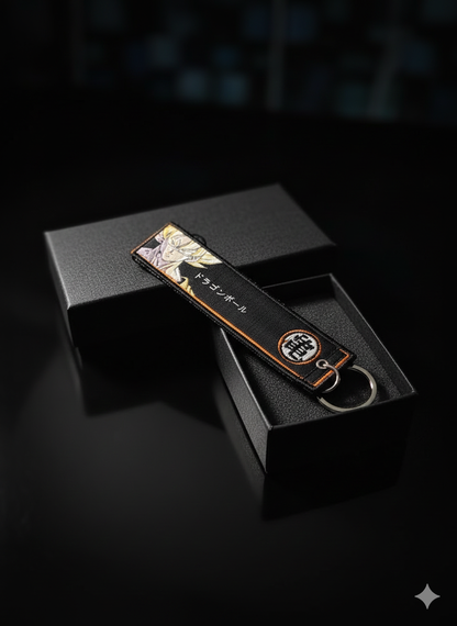 🔥 Premium Woven Label Keychain – Anime Edition (Collector’s Style)