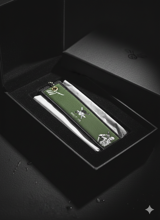 🔥 Premium Woven Label Keychain – Anime Edition (Collector’s Style)