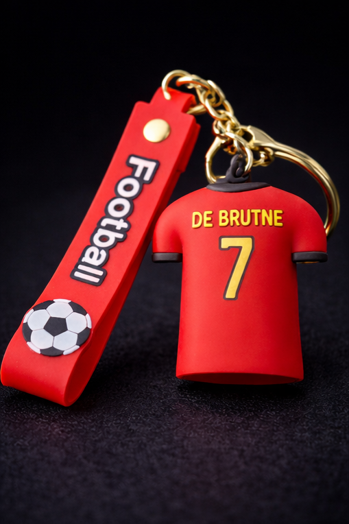 Football Jersey #7 Rubber Keychain – Premium Sports Collectible