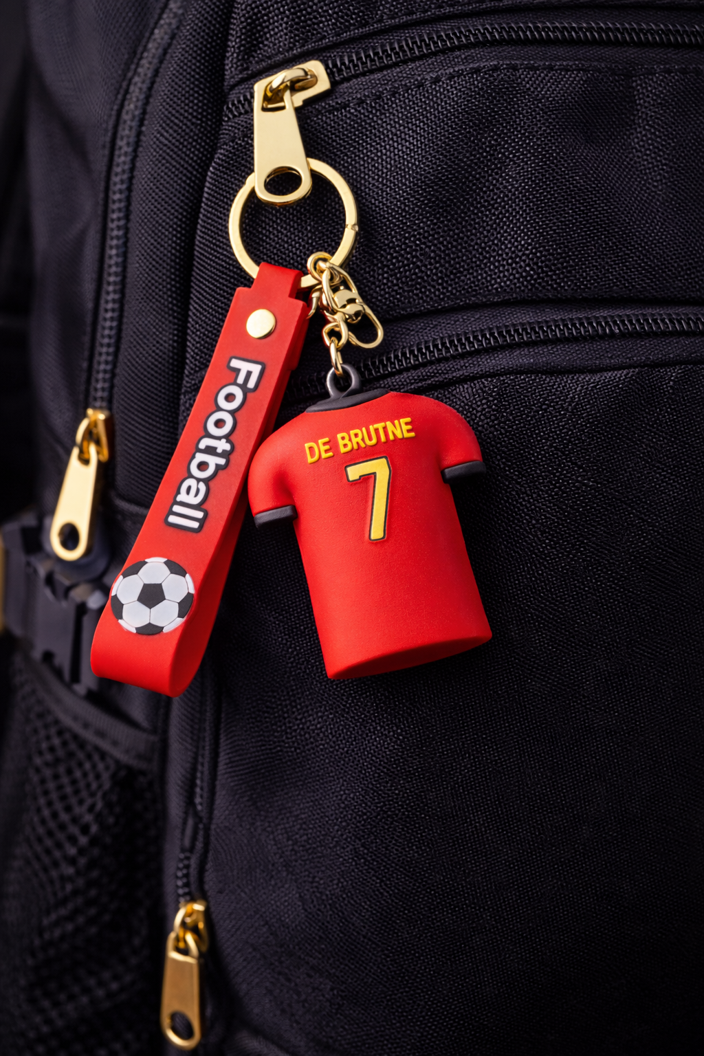 Football Jersey #7 Rubber Keychain – Premium Sports Collectible