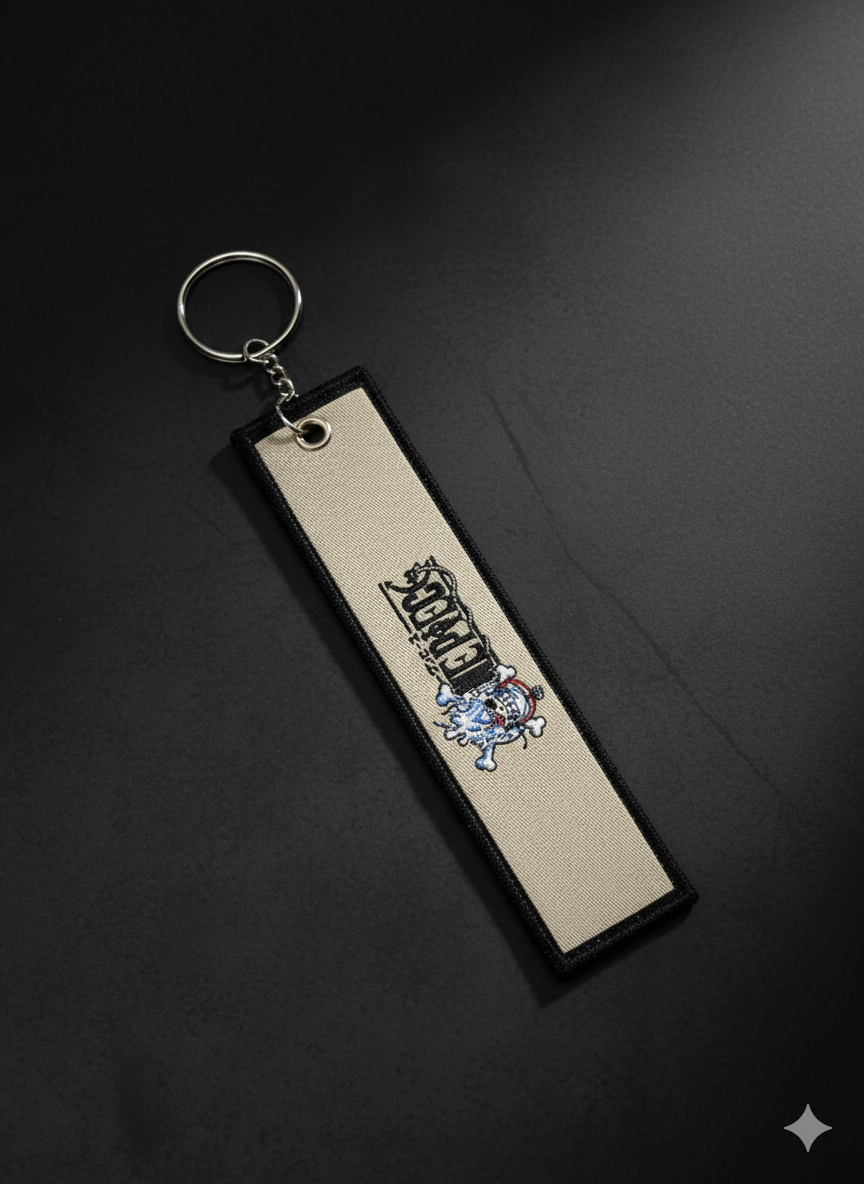 🔥 Premium Woven Label Keychain – Anime Edition (Collector’s Style)