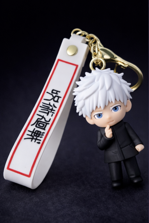 Jujutsu Kaisen.Anime Satoru Gojo Character Rubber Keychain – Premium Collectible