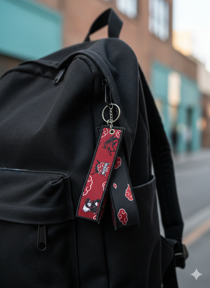 🔥 Premium Woven Label Keychain – Anime & Gaming Edition