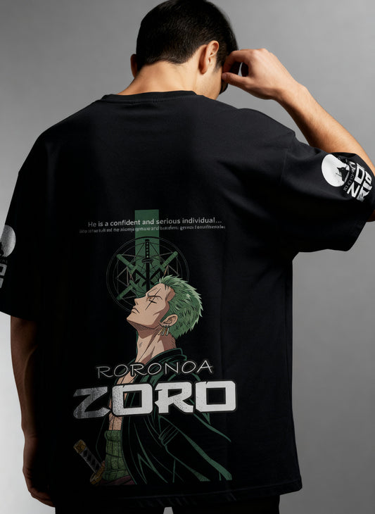 Zoro 01 c2d0008- Mens Oversized tshirt with anime themed print