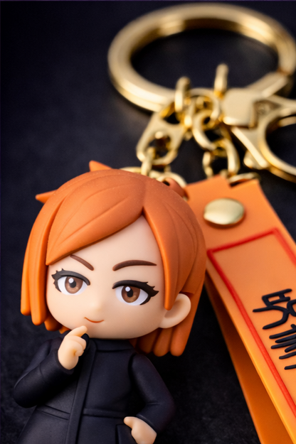 Jujutsu Kaisen.Anime Nobara Kugisaki Character Rubber Keychain – Premium Collectible