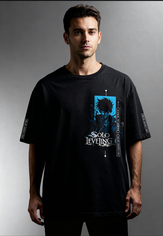 Solo leveling- 01 c2d0008- Mens Oversized tshirt with anime themed print