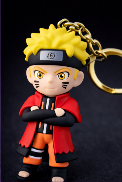 Naruto Anime Blonde Ninja Rubber Keychain – Premium Collectible