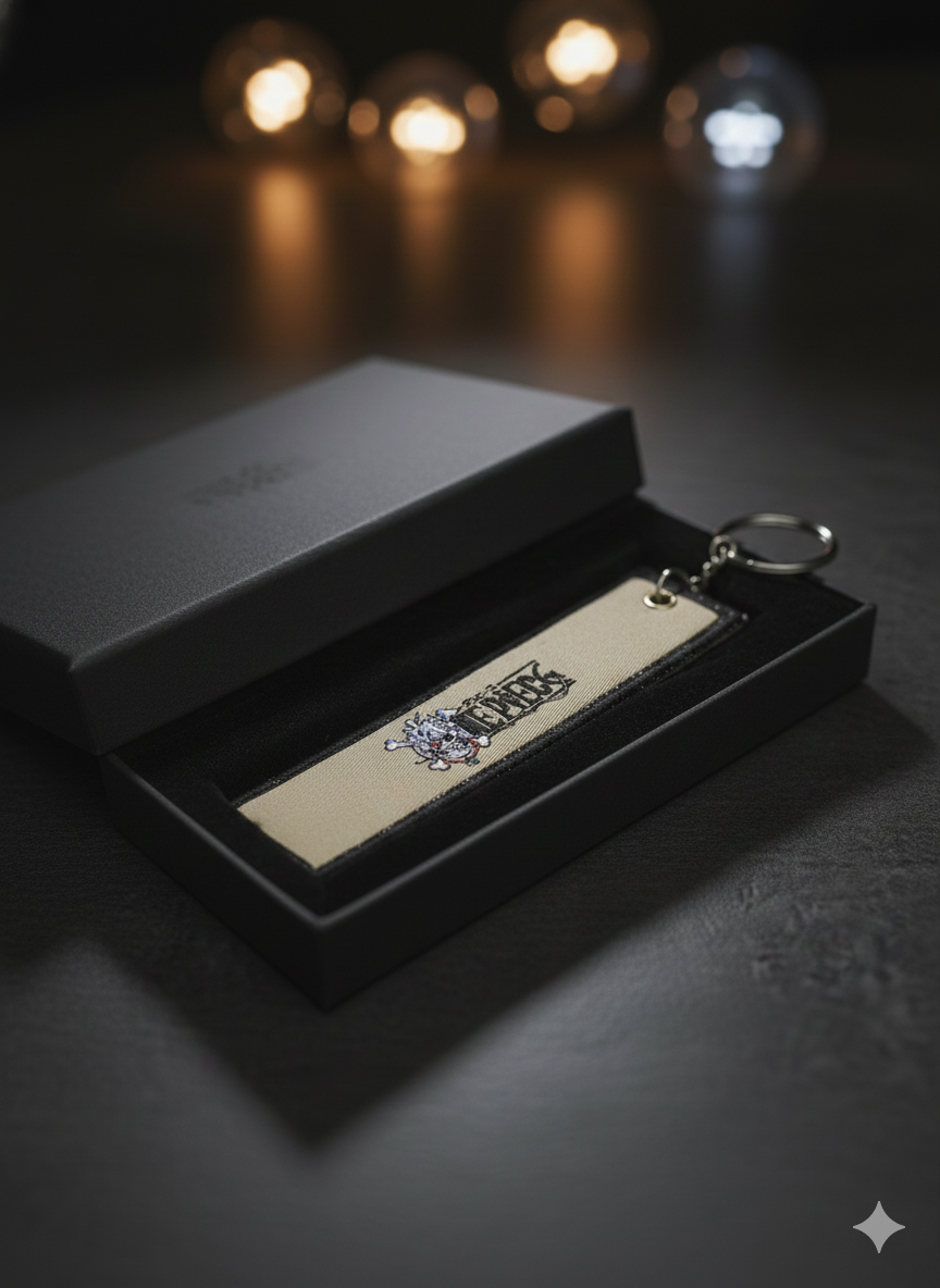 🔥 Premium Woven Label Keychain – Anime Edition (Collector’s Style)