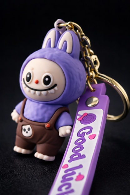 Labubu Cute Bunny Cartoon Rubber Keychain – Premium Collectible