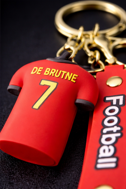 Football Jersey #7 Rubber Keychain – Premium Sports Collectible