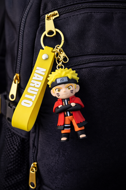 Naruto Anime Blonde Ninja Rubber Keychain – Premium Collectible