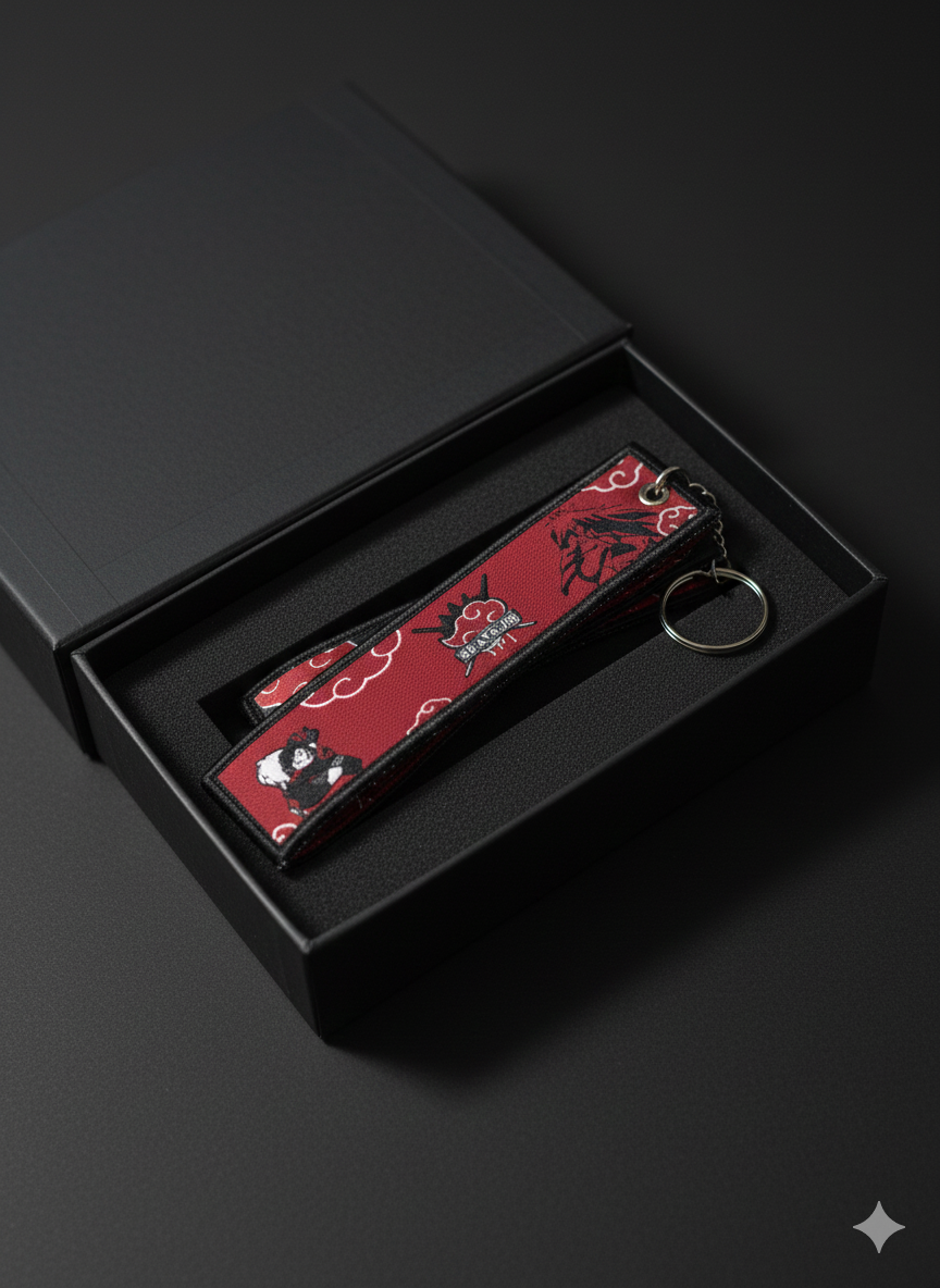 🔥 Premium Woven Label Keychain – Anime & Gaming Edition