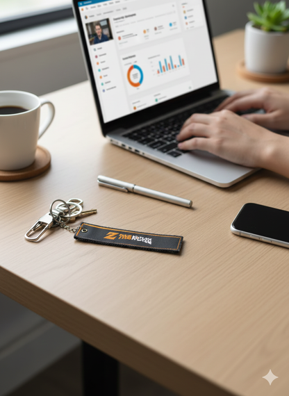 🔥 Premium Woven Label Keychain – Anime Edition (Collector’s Style)