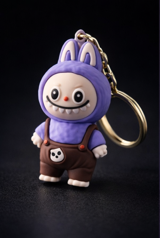Labubu Cute Bunny Cartoon Rubber Keychain – Premium Collectible