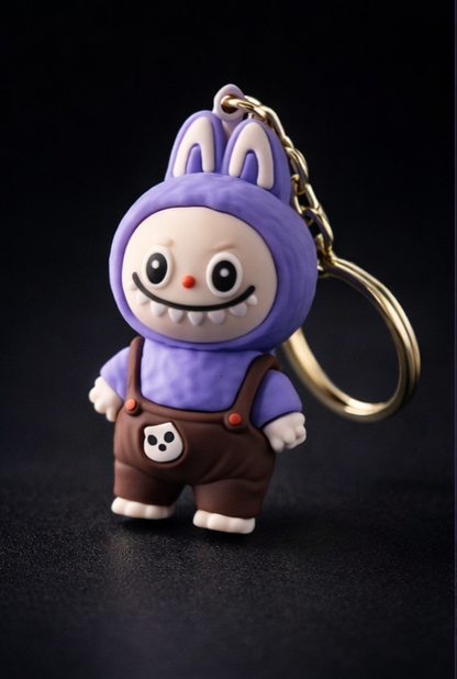 Labubu Cute Bunny Cartoon Rubber Keychain – Premium Collectible