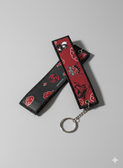 🔥 Premium Woven Label Keychain – Anime & Gaming Edition